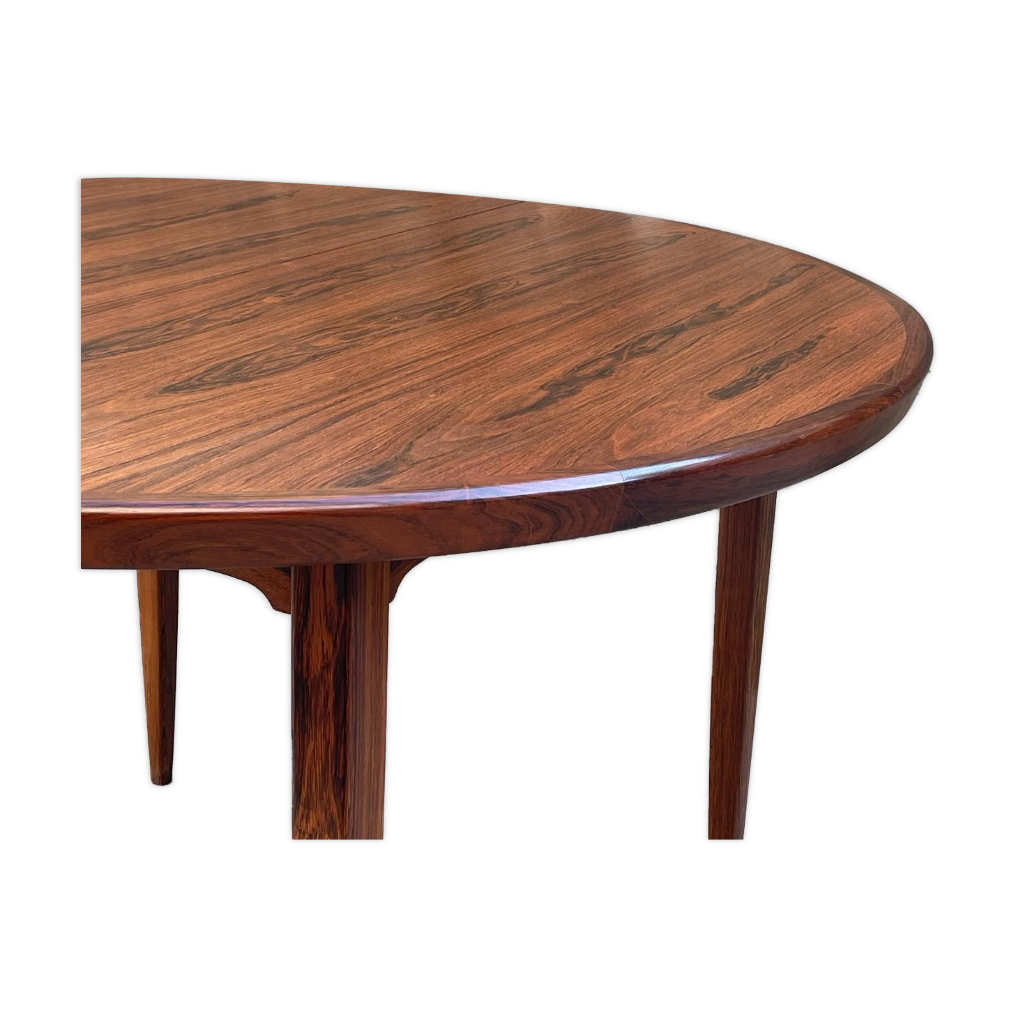 Table scandinave extensible en palissandre, 1960s