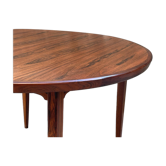 Extendable Scandinavian rosewood table, 1960s