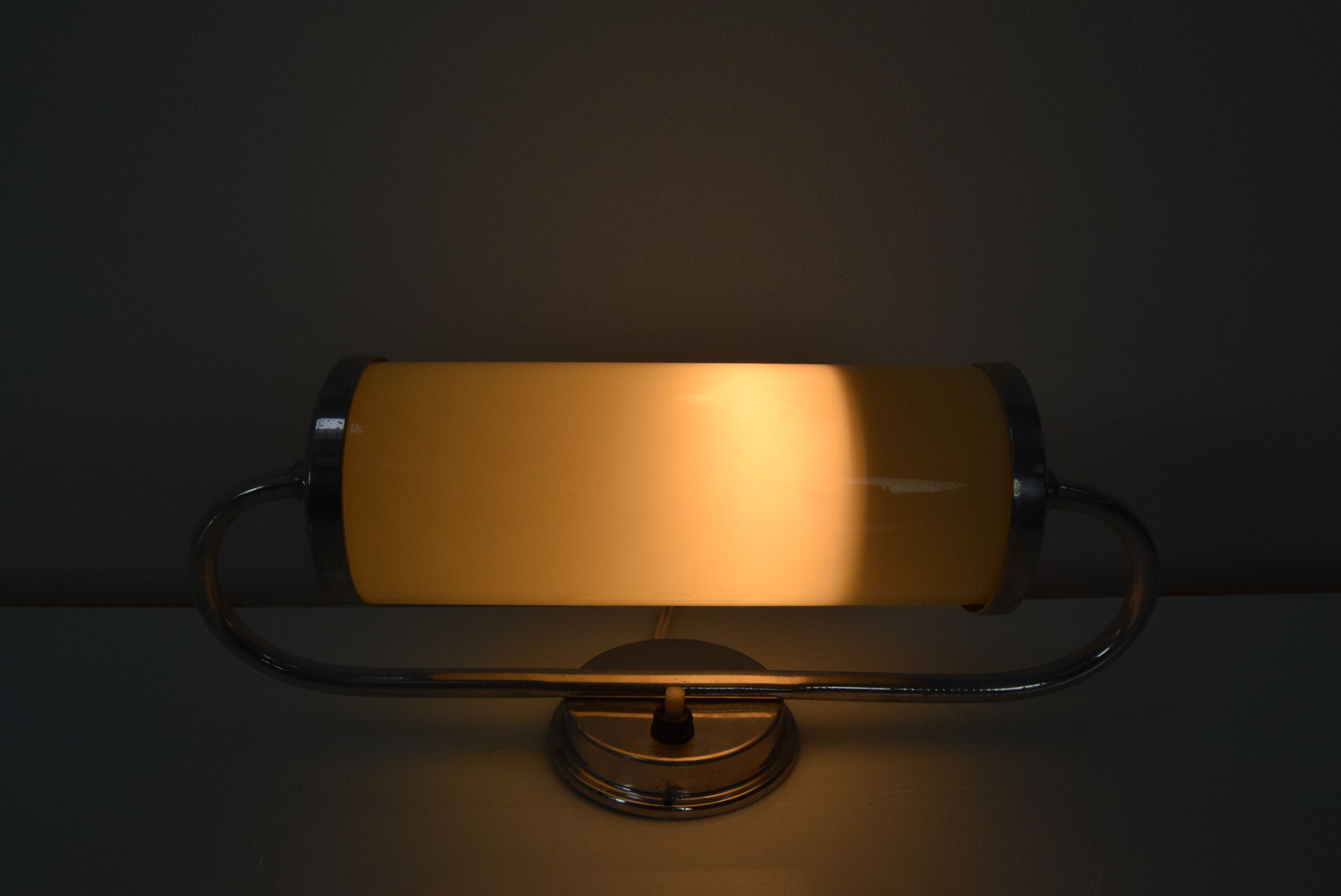 Art deco tubular wall lamp,1930's.