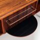 Scandinavian executive desk in rosewood with bar Denmark 1960