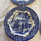 English dessert plates
