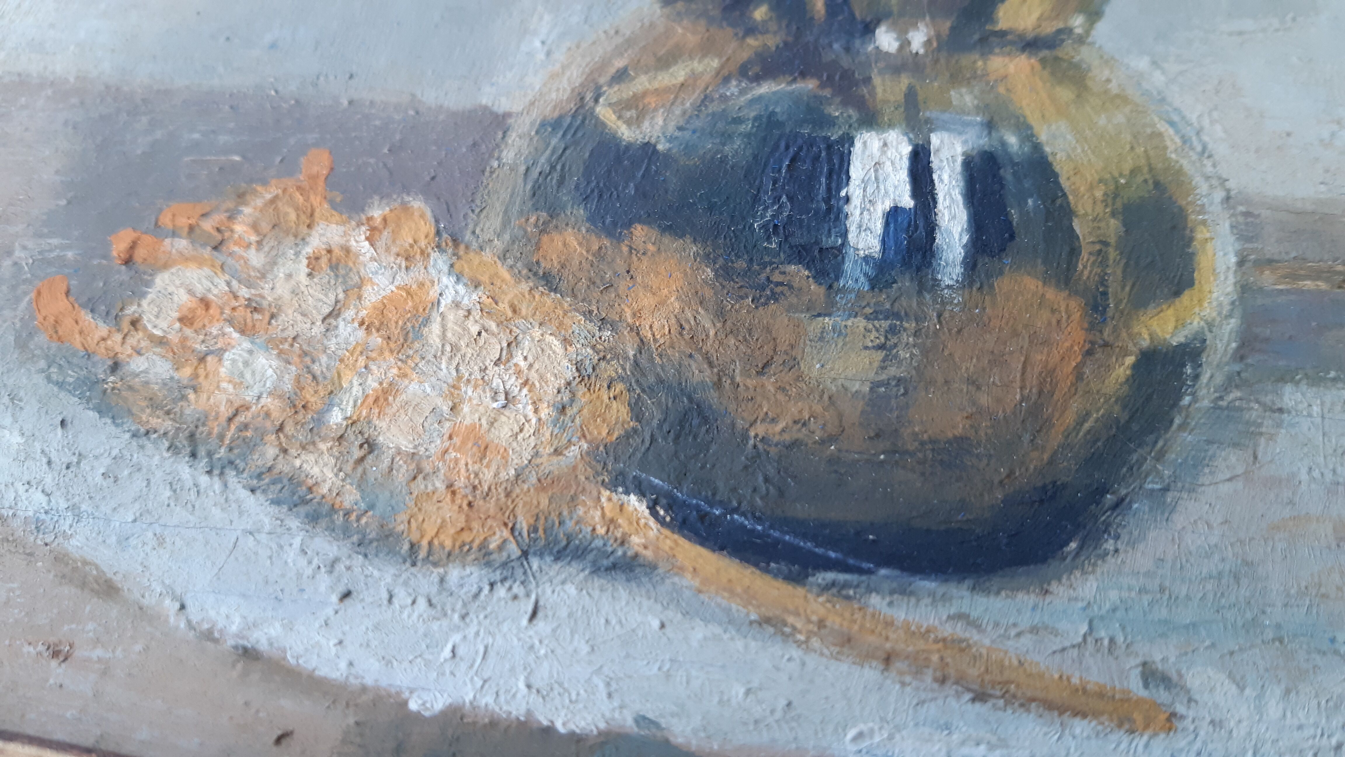 Tableau ancien par Jeanne Volteau