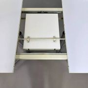 Table de repas ovale et extensible des années 50 chrome et formica