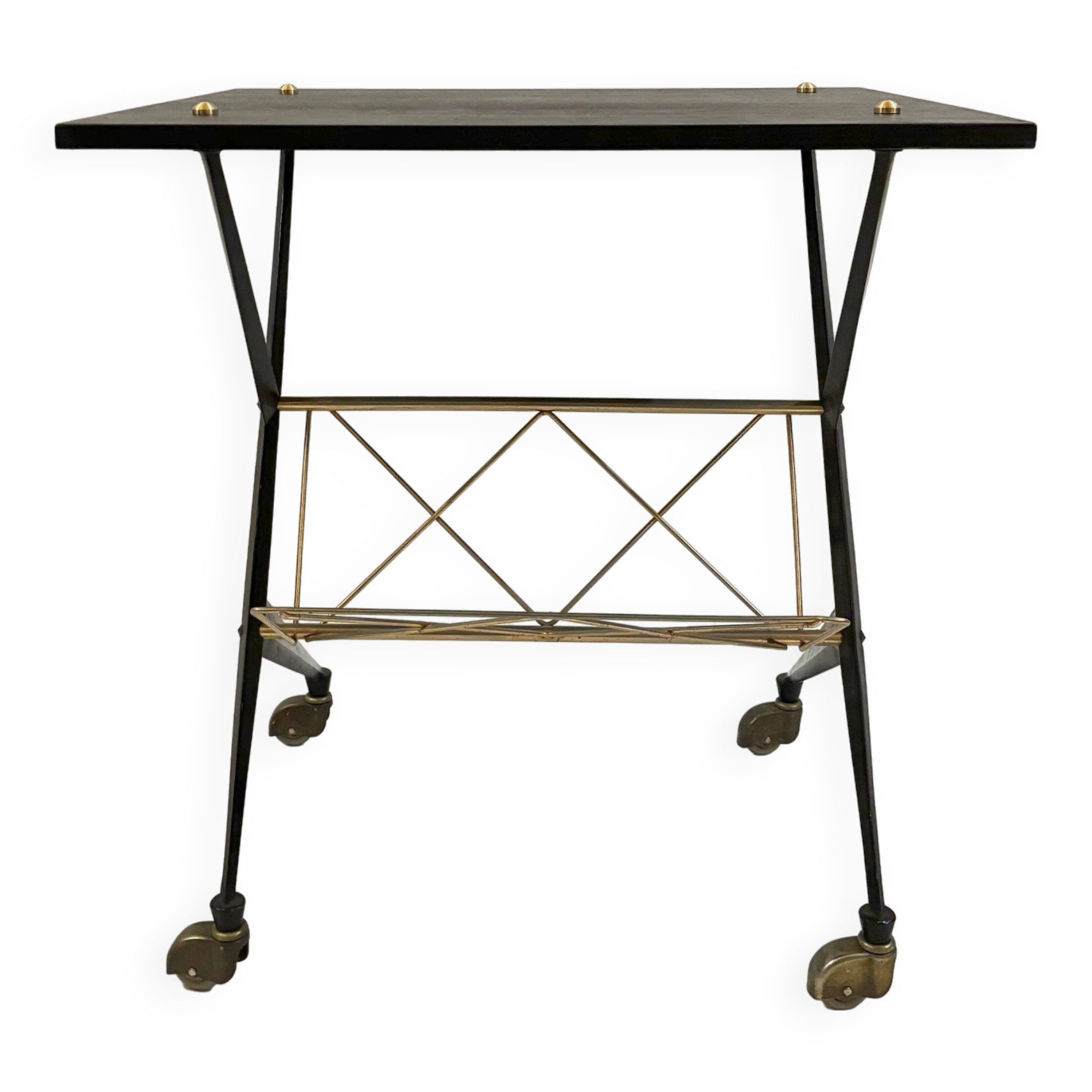 60s server in black and gold metal