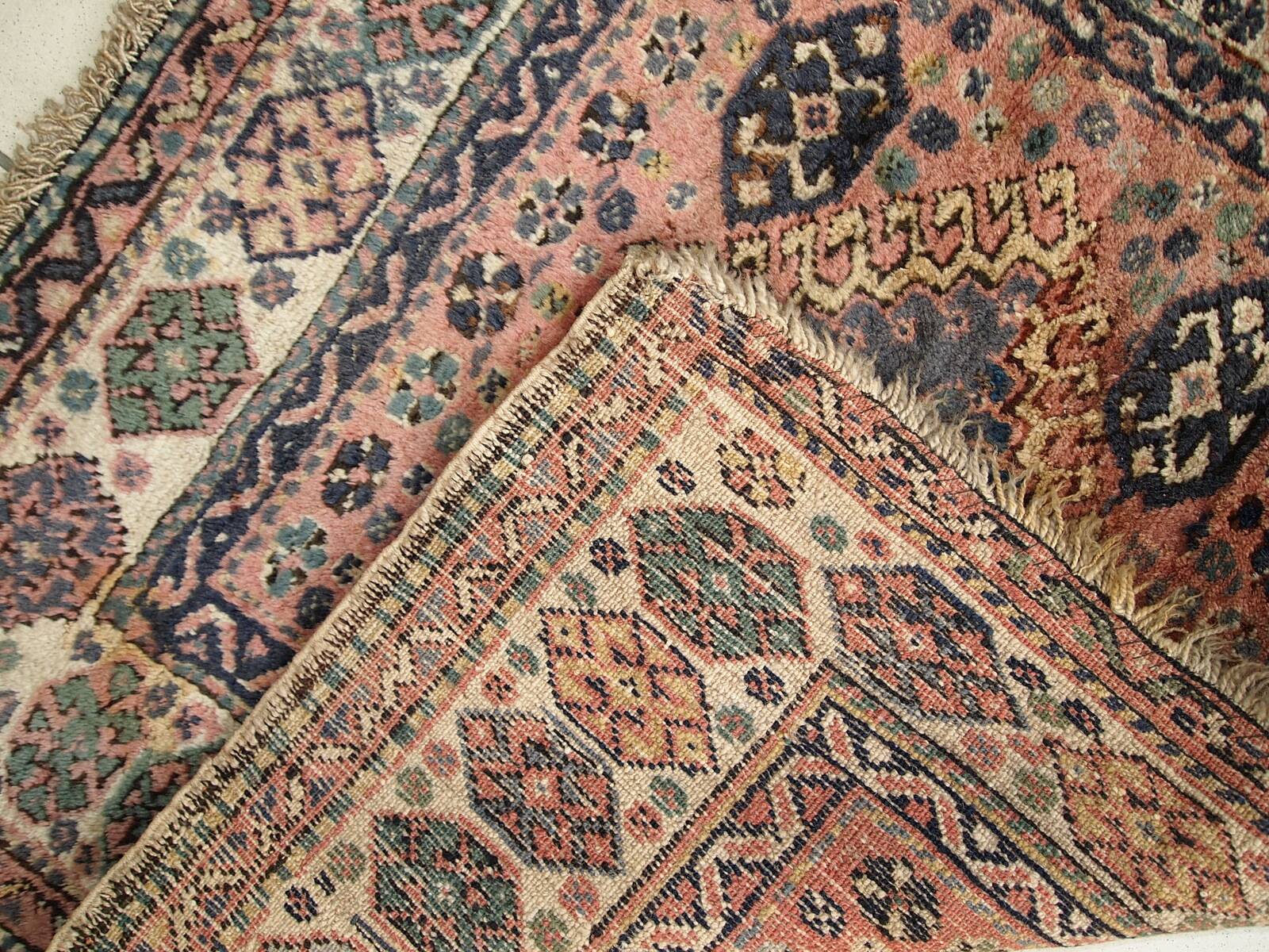 Sac Ancien Kurde Persan Fait Main – Années 1930 – 79 cm x 95 cm