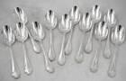 Christofle Pompadour, 12 tea spoons, coffee, 13.5 cm, in excellent condition.