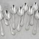 Christofle Pompadour, 12 tea spoons, coffee, 13.5 cm, in excellent condition.