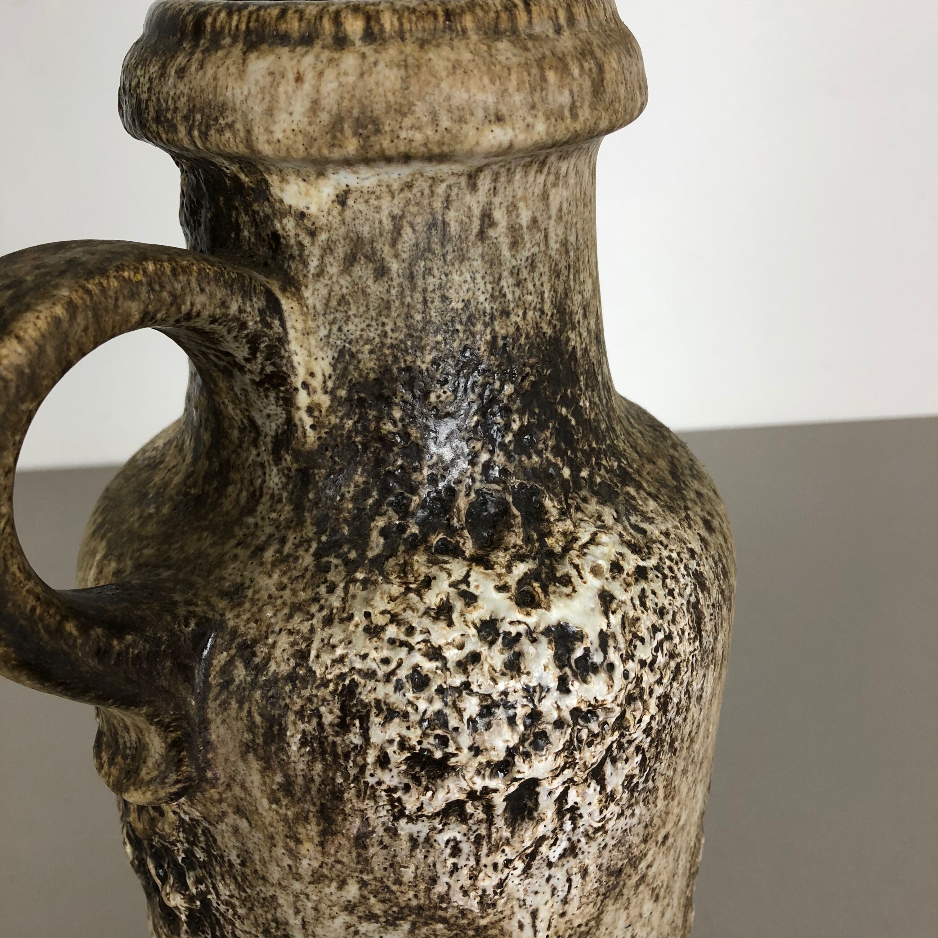 Large Multi-Color Vase Fat Lava "407-35" Vase by Scheurich, Germany, 1970s