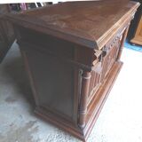 Low cabinet two doors two drawers Henry II style