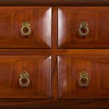 Mid century Italian credenza sideboard in walnut, 1950