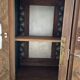 Buffet vitré Art déco en bois et marbre