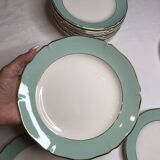 Assiettes à dessert vert menthe