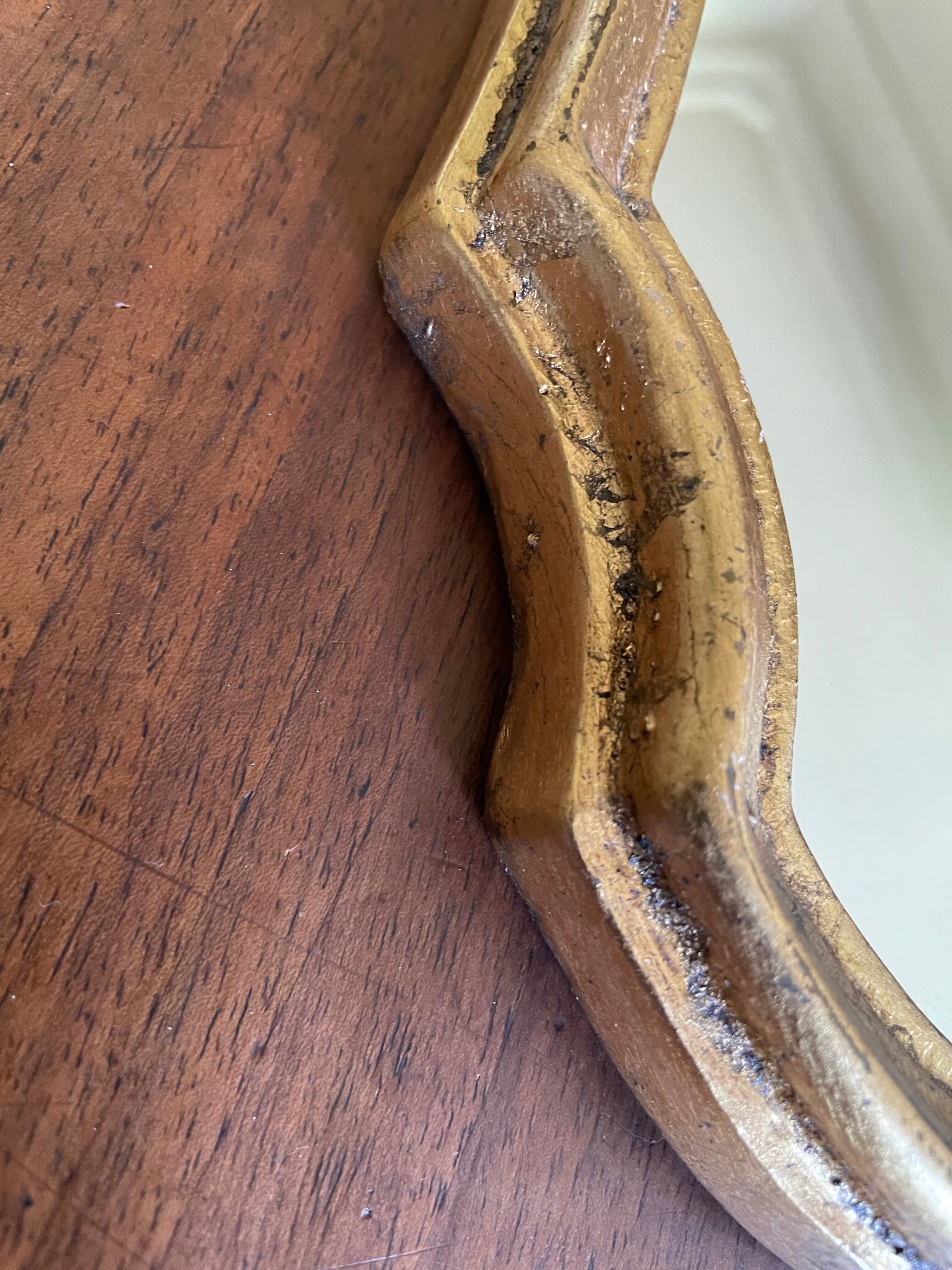 Gilded mirror of style Louis XV sober 32 X 22