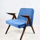 Blue Ocean Bunny Armchair by Józef Chierowski 1970s