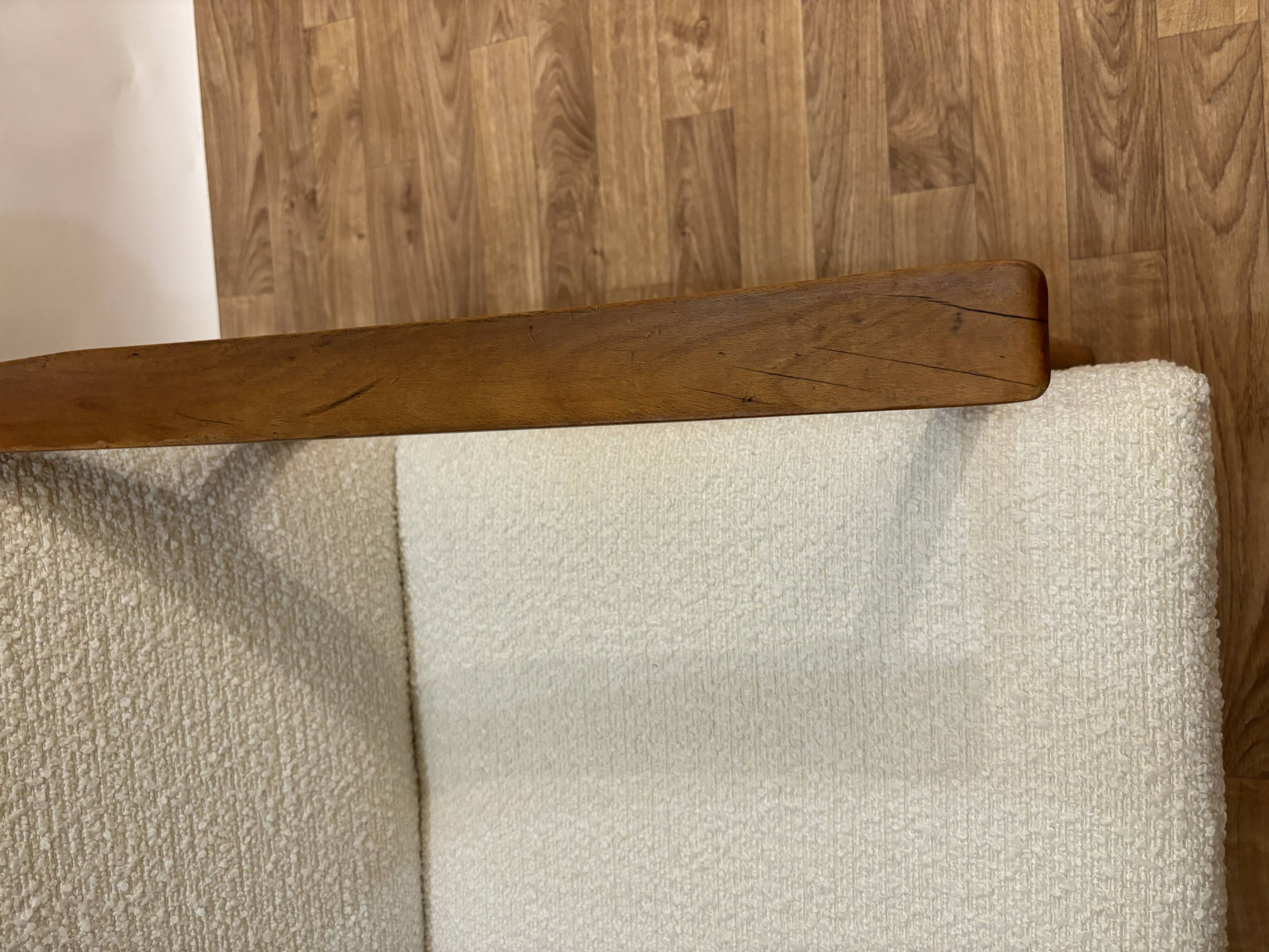 60s armchair reupholstered in loop