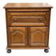 English sideboard with 2 doors, solid wood, medium satin oak