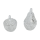 Set of 2 pear and apple candy boxes in anna Hütte crystal