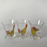 Suite de 7 verres à Shot Tapio Wirkkala