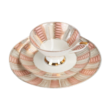 Cup and saucer set in bavaria 1950 porcelain