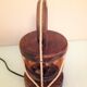 Marine lamp with amber glass globe 60/70s
