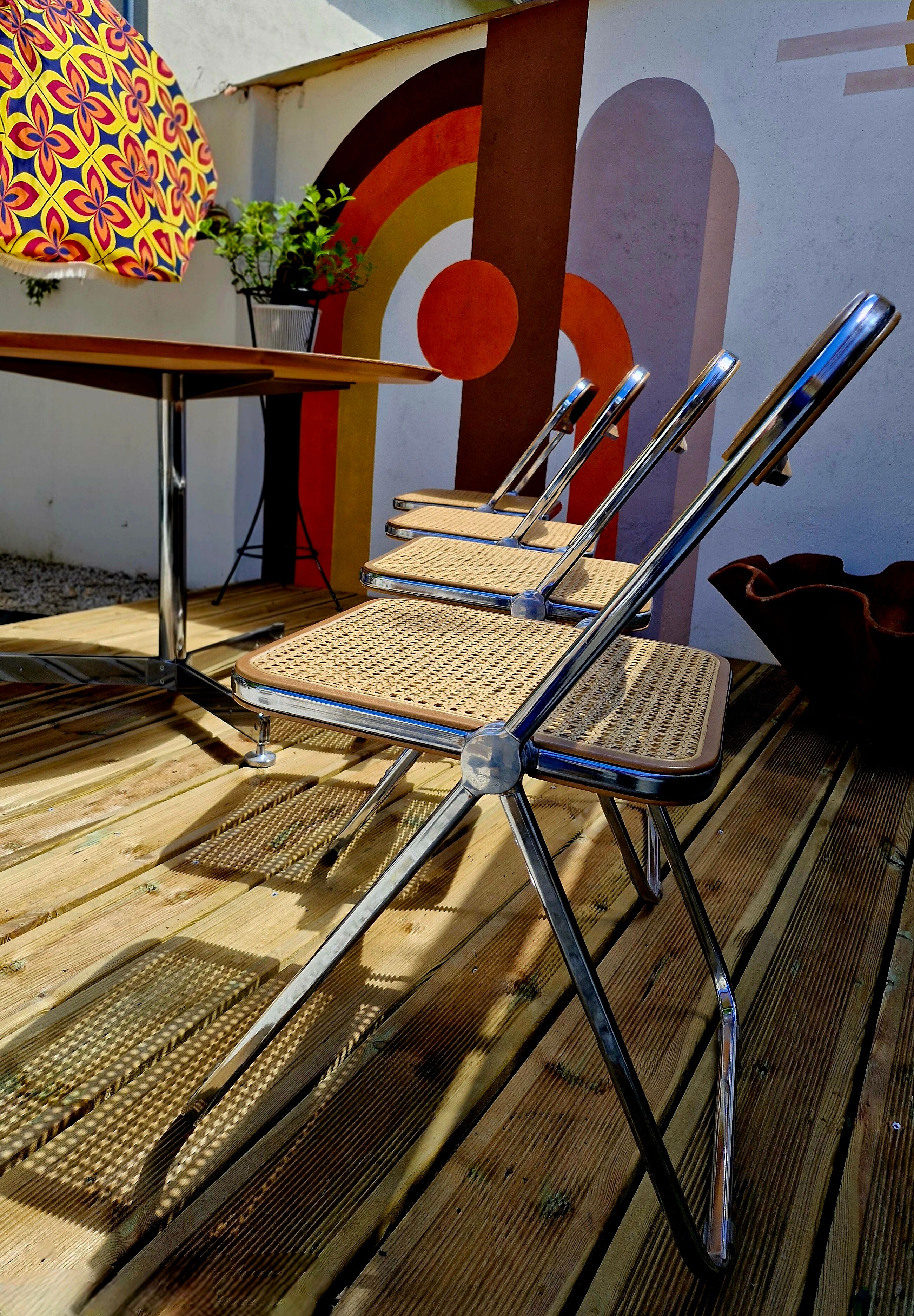 Giancarlo Piretti Anonima Castelli, 1970s, Pair of Plia Chairs