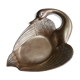 Brass swan pocket empty