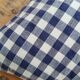Set of 2 vintage cushions, blue gingham