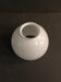 White glass globe