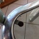 Bedside table or end of tubular steel sofa