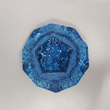 1960s blue ashtray or vide poche by Flavio Poli