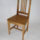 Solid beech chair with Scandinavian bistro wood seat