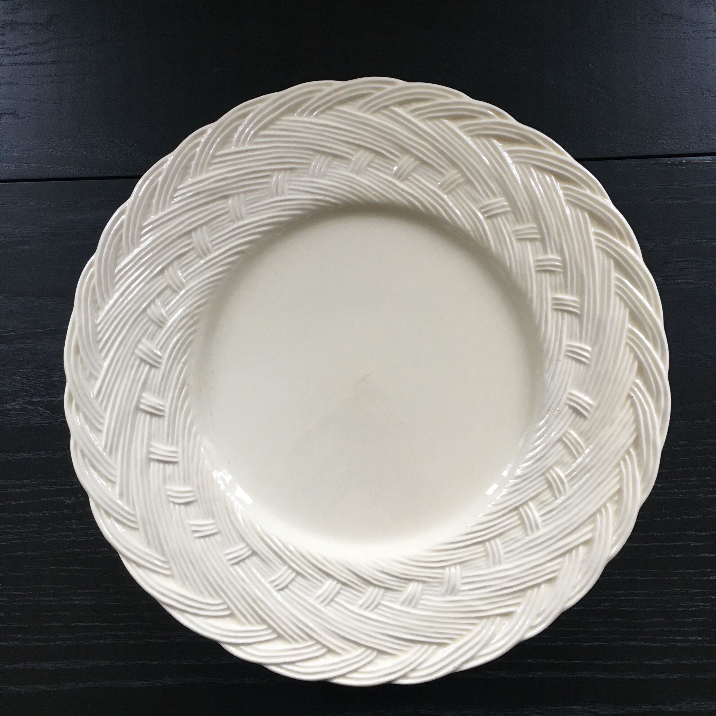 Ivory dish braided effect