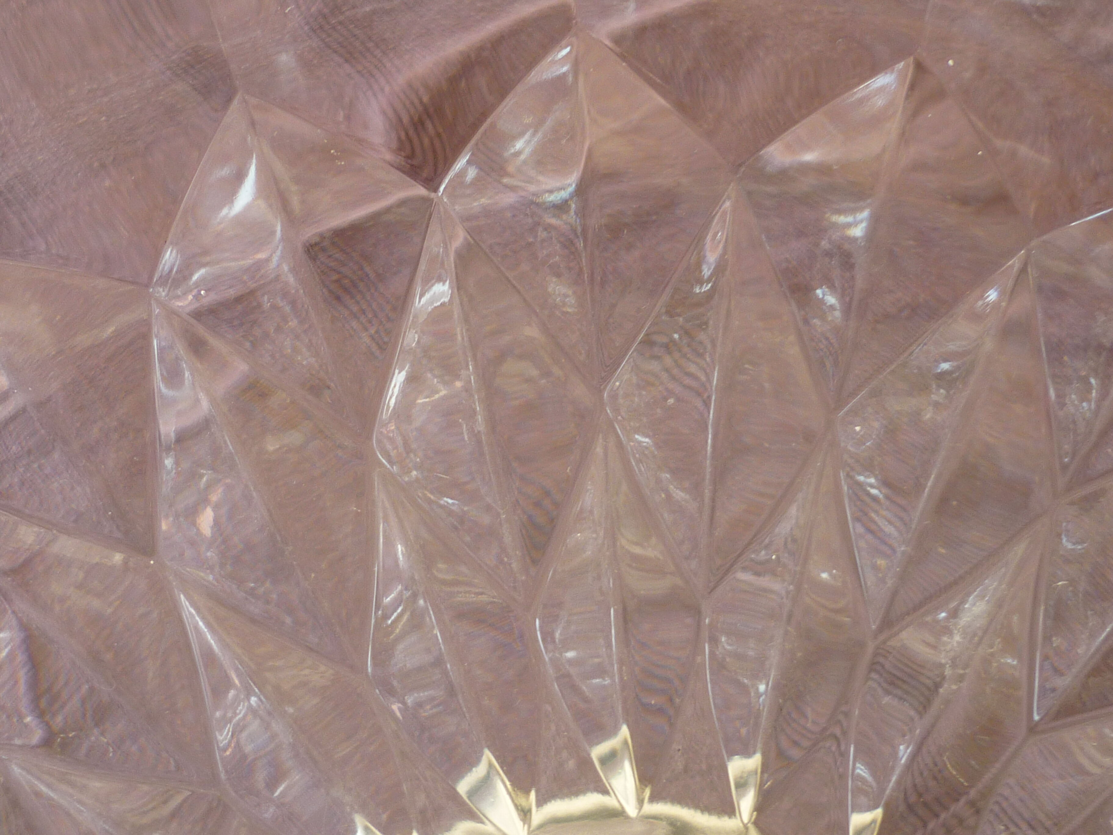 Coupe en cristal et metal argentée