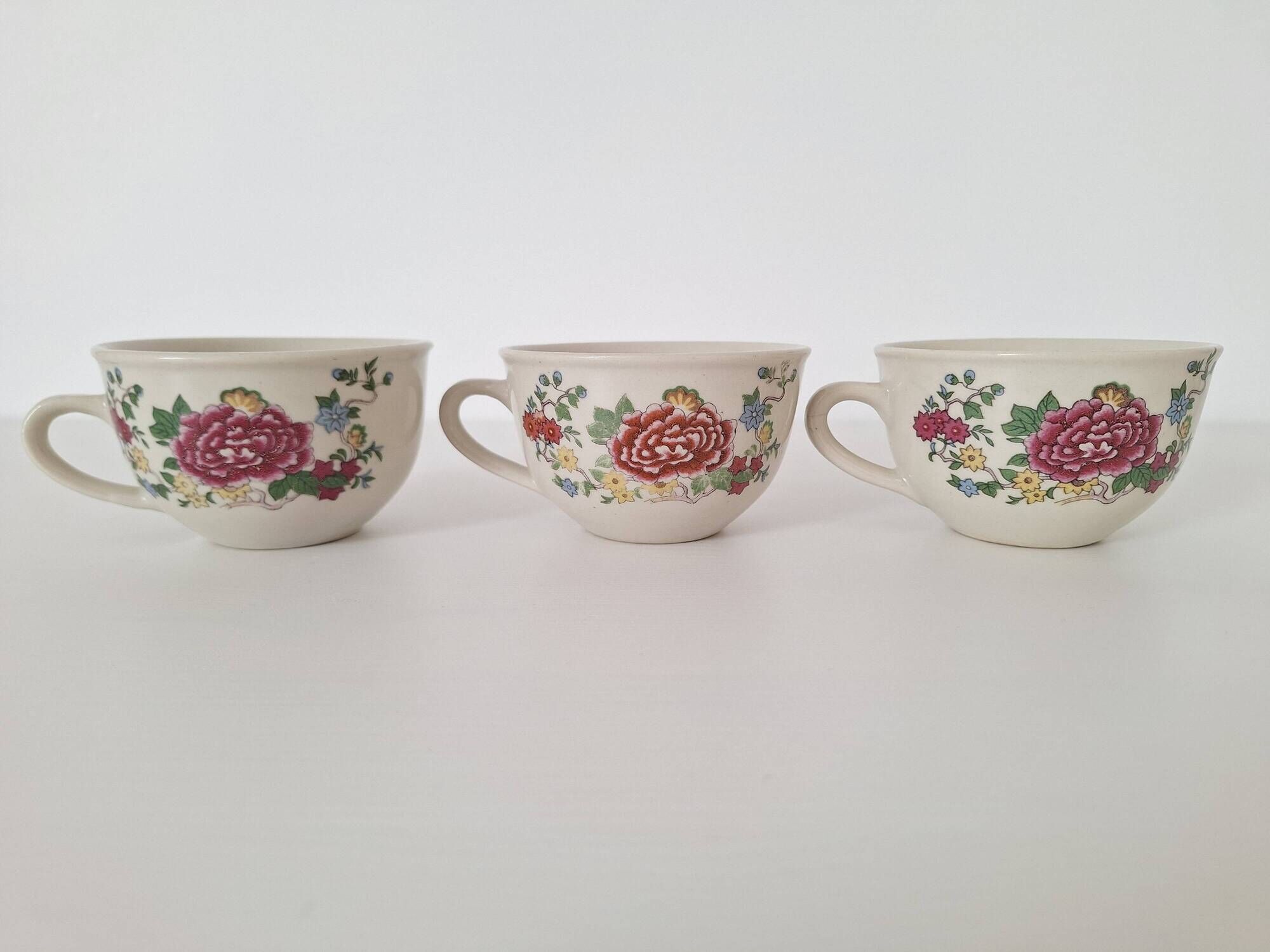 Tasses à fleurs Chi Kiang Stoneware