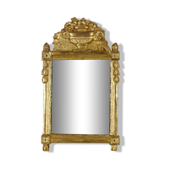 Miroir en bois doré, style Louis XVI – Début XXe