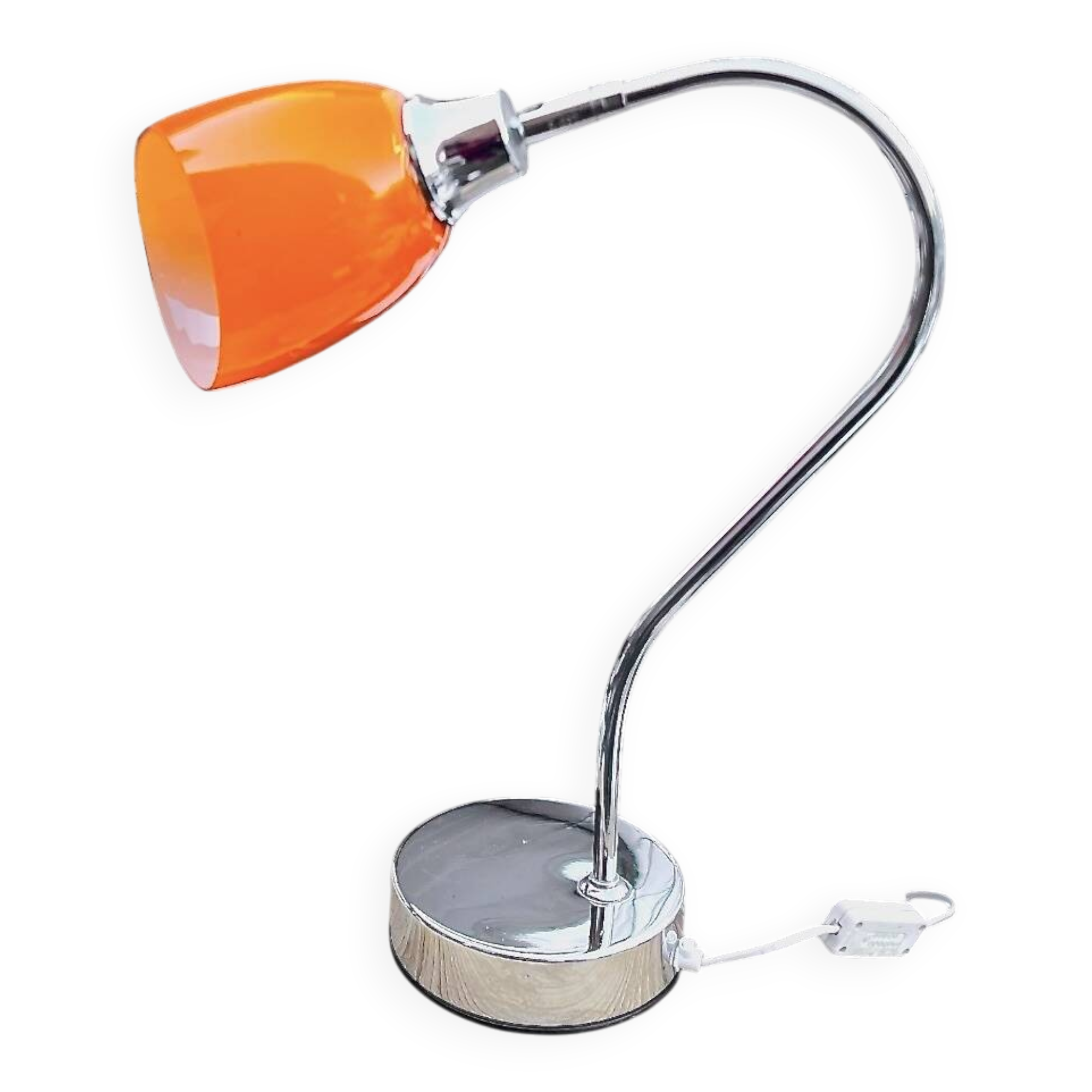 IKEA Kaskad A9308 table lamp in orange opaline glass, 1995