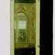 Napoleon III style mirror and woodwork console in 19th century patinated wood