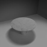 Original "Eros" dining table in Carrara marble by Angelo Mangiarotti, Italy