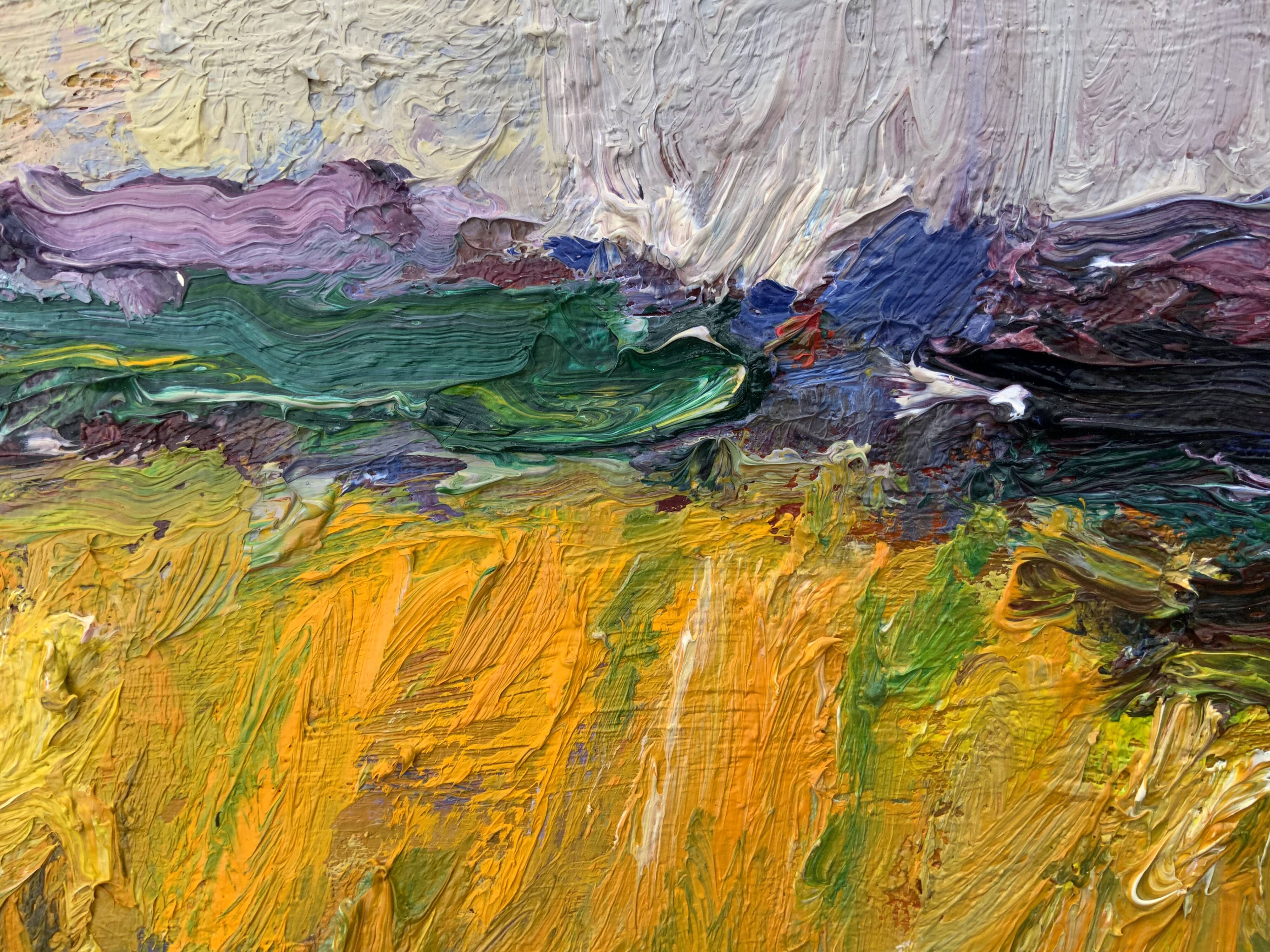 Vintage Original Expressionist Oil On Canvas By A. Eres, 1977
