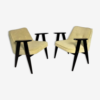 Vintage armchairs by Jozef Chierowski 1960's