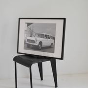 Large framed photograph of a Peugeot 404 estate car