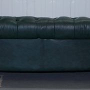 Victorian restored leather Chesterfield sofa 1890 Cornelius V Smith with springs