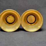 2 brass tealight candle holders