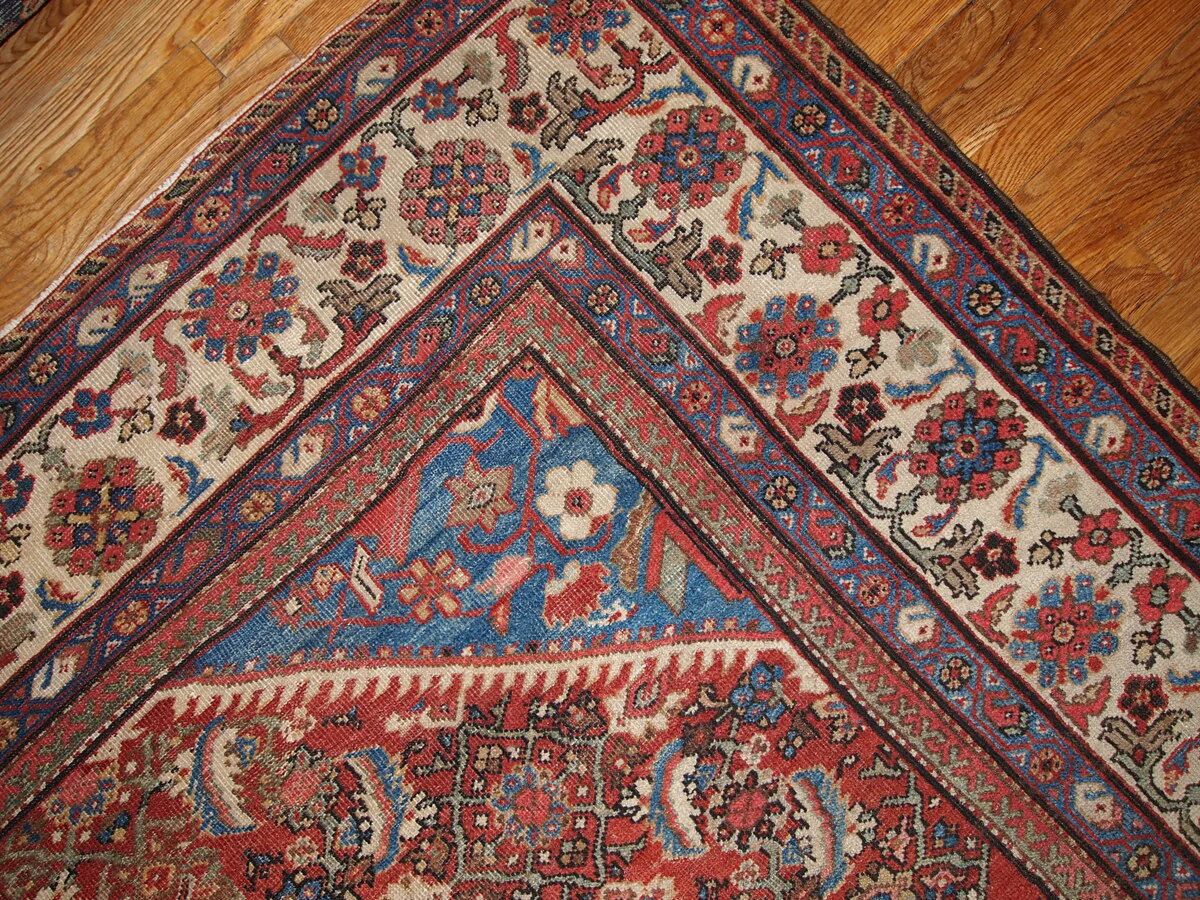 Hand made antique Persian Mahal rug 274cm x 359cm 1900s - 1B212