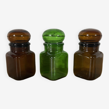 Series of 3 Pharmacy jars