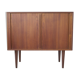 Teak cabinet with tambour doors by Kai Kristiansen For FM Møbler