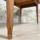 Vintage farmhouse table with spindle legs.