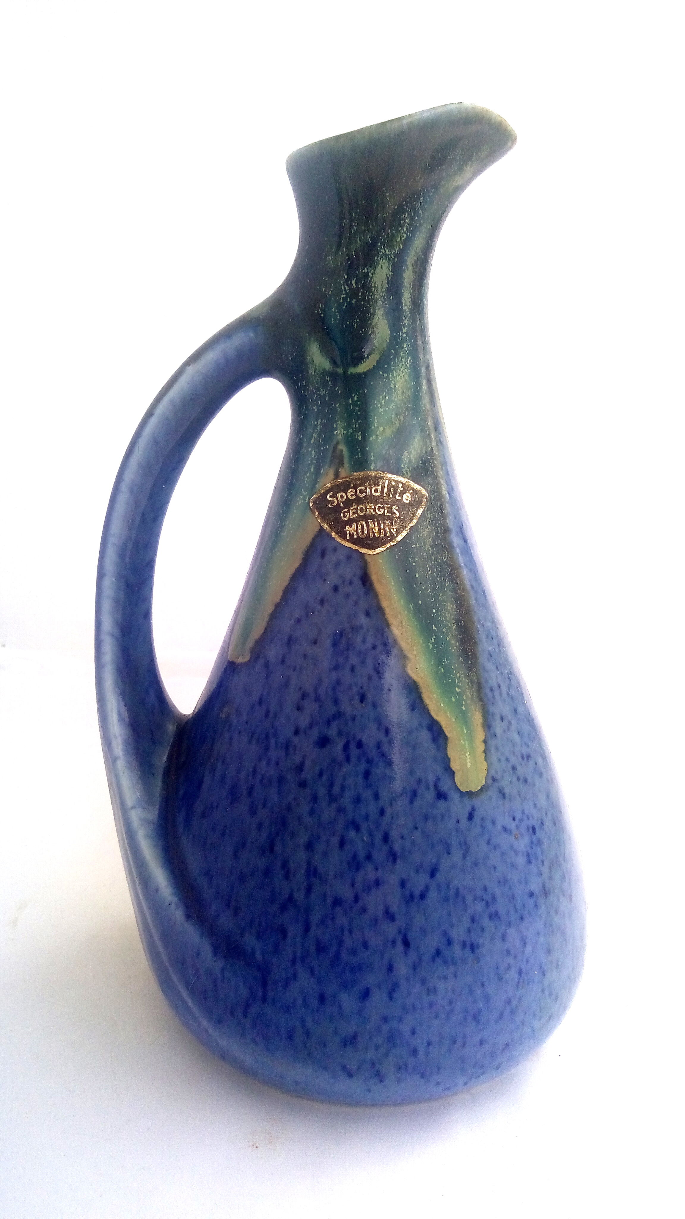 Carafe flaming blue and green sandstone