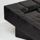 Obliqua two-seater leather sofa, Mario Botta, 1980s