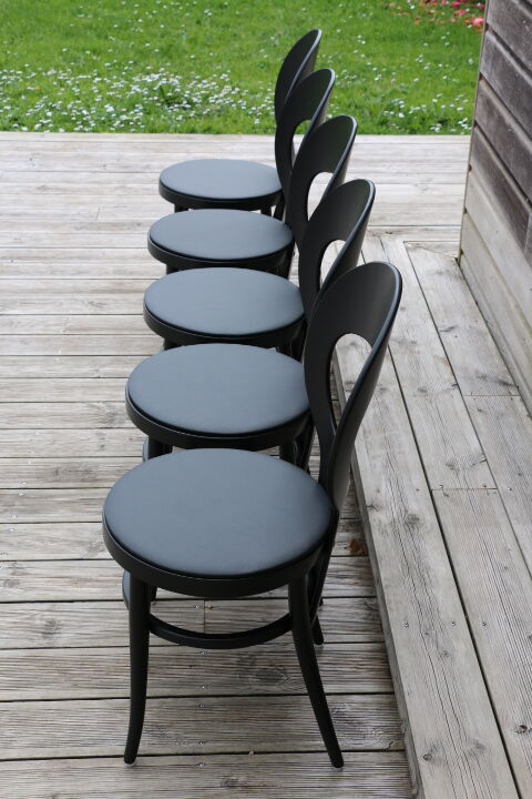 5 chairs baumann black seagull black skaï black